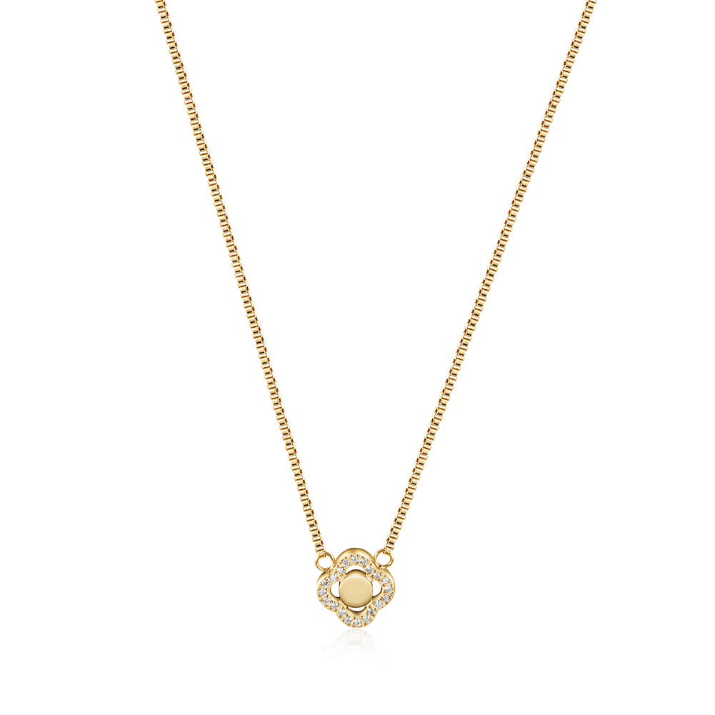 CZ Clover Necklace