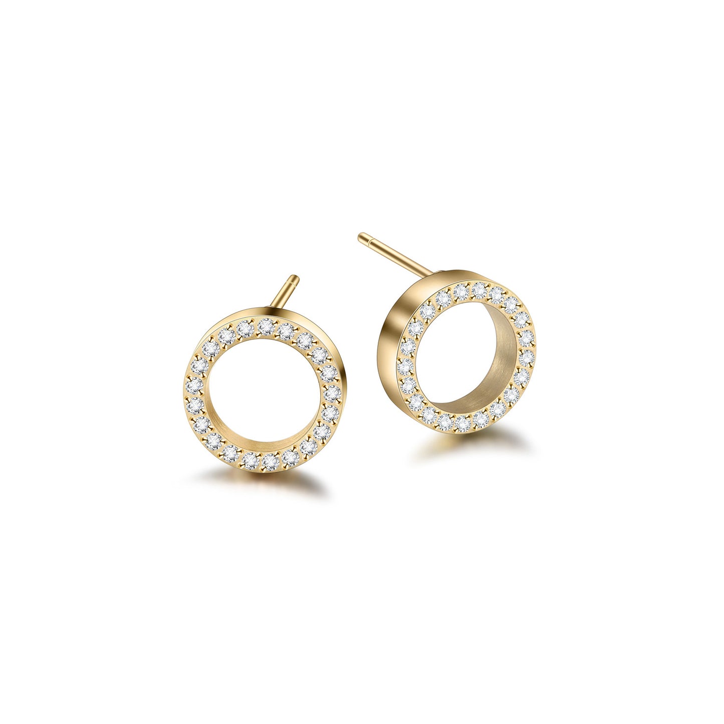 Open Circle CZ Studs