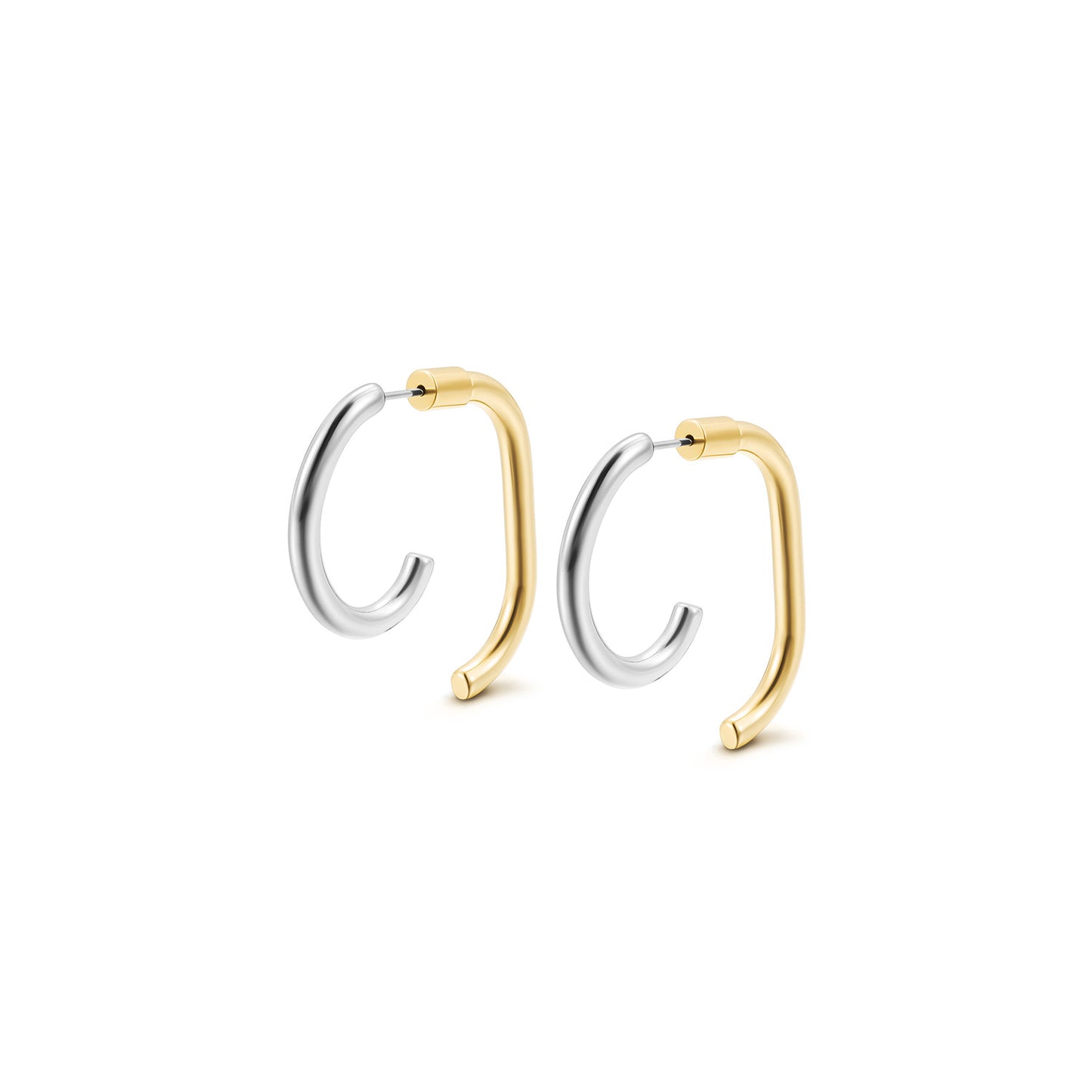 Two Tone Luna Earrings – Ciunofor
