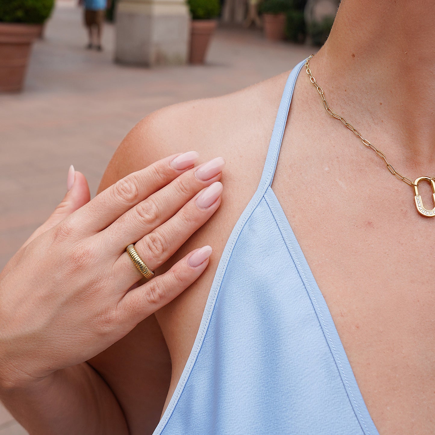 U-Lock Pendant Necklace