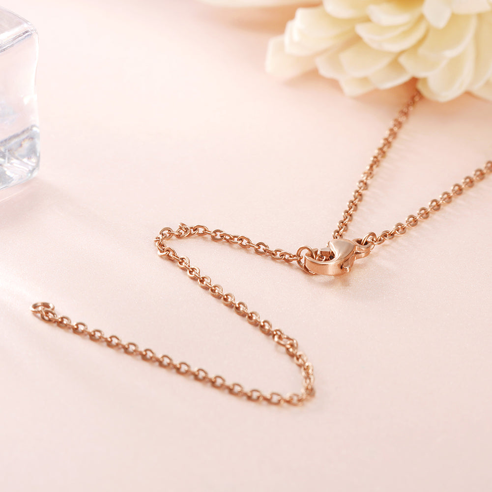 Moon Full Diamond Necklace-NSSN639ST