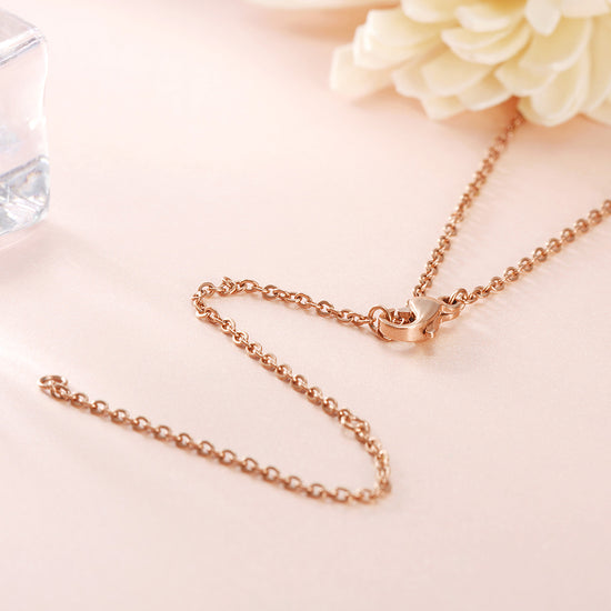 Moon Full Diamond Necklace-NSSN639ST