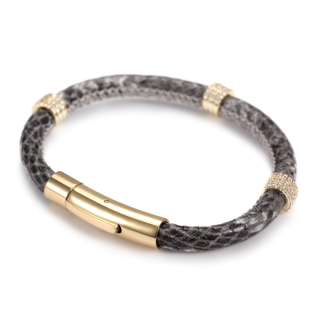 Black leopard print bracelet-NSB1413STGCGRZD