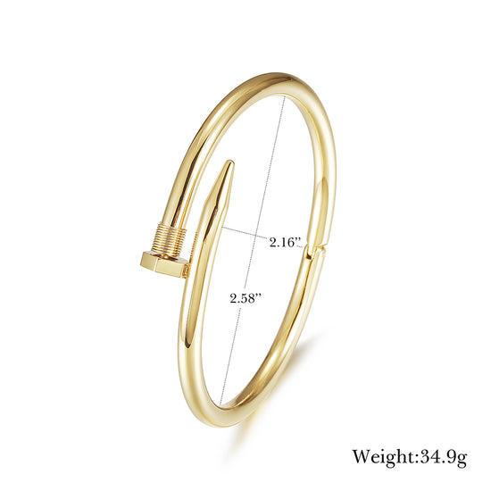 Sharp pointed smooth surface bracelet-NSB1423ST