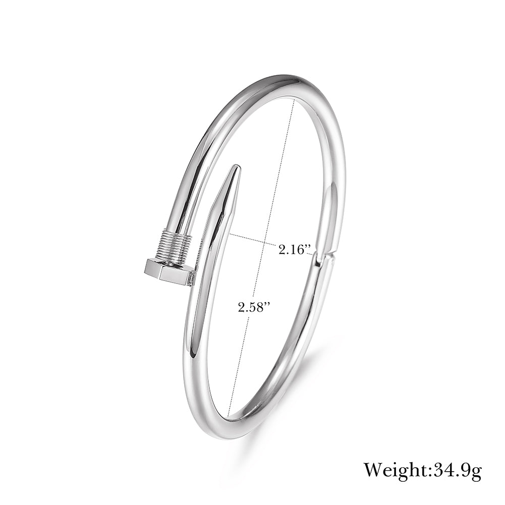 Sharp pointed smooth surface bracelet-NSB1423ST