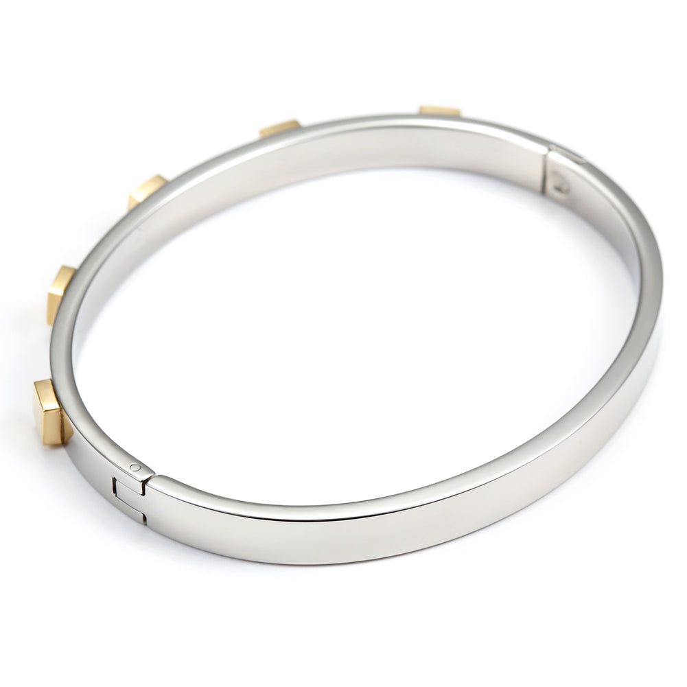 Circular block inlaid bracelet-NSB1446ST