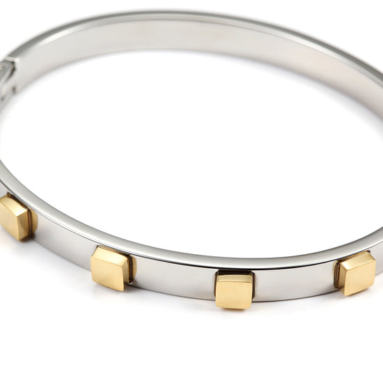 Circular block inlaid bracelet-NSB1446ST