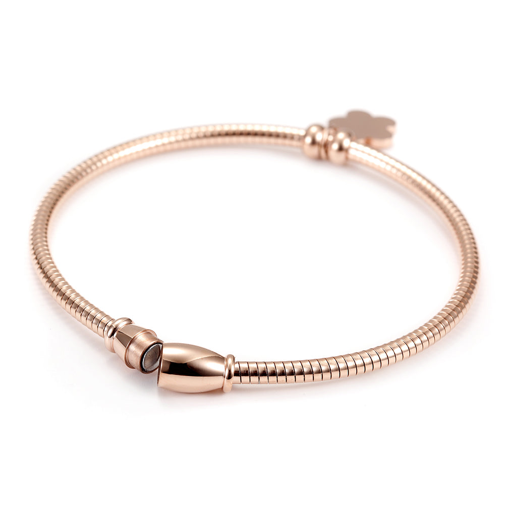 Cable flower bracelet-NSB1522ST