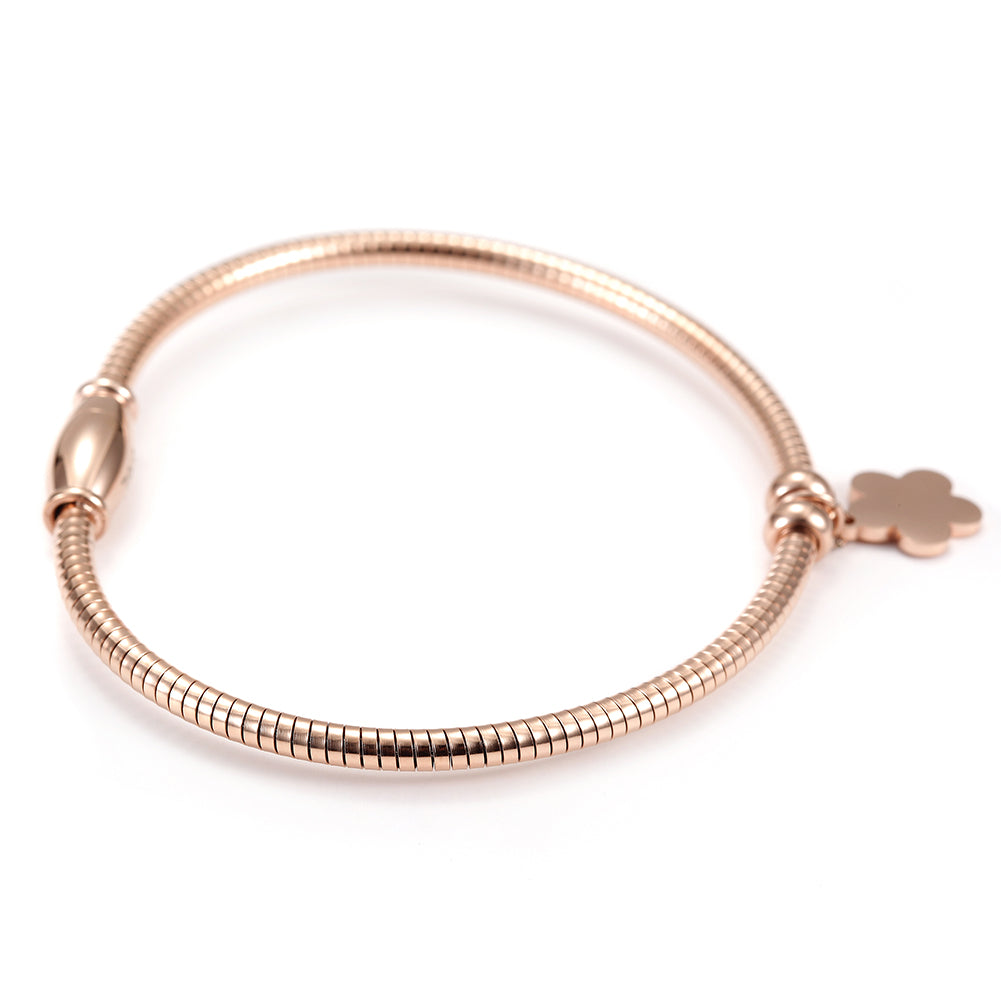 Cable flower bracelet-NSB1522ST