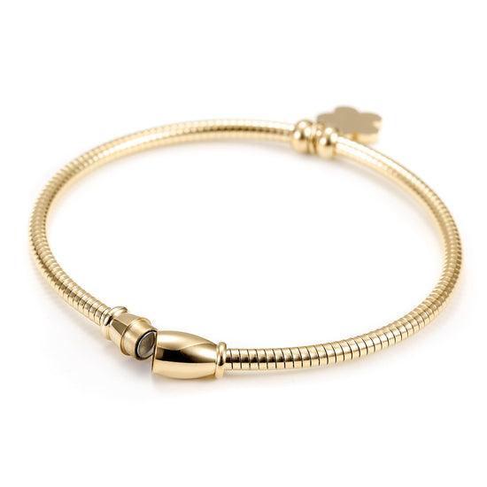 Cable flower bracelet-NSB1522ST