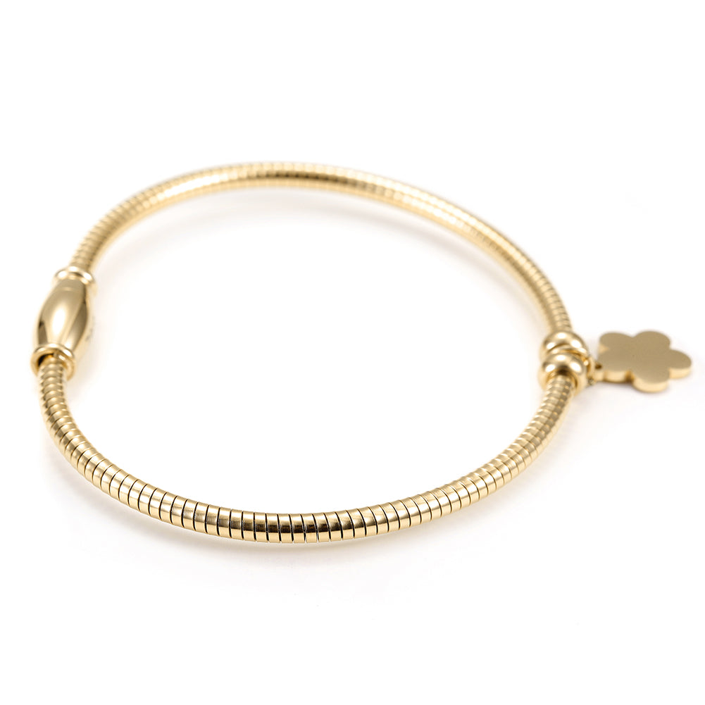 Cable flower bracelet-NSB1522ST
