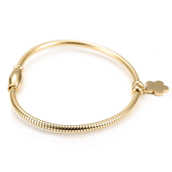 Cable flower bracelet-NSB1522ST