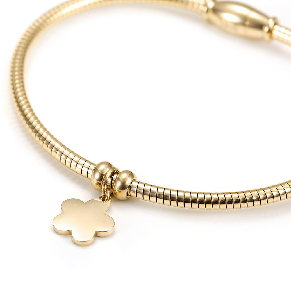 Cable flower bracelet-NSB1522ST
