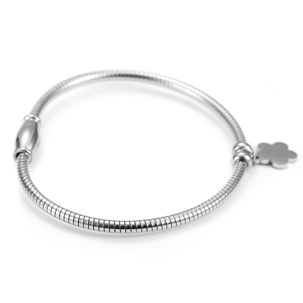 Cable flower bracelet-NSB1522ST