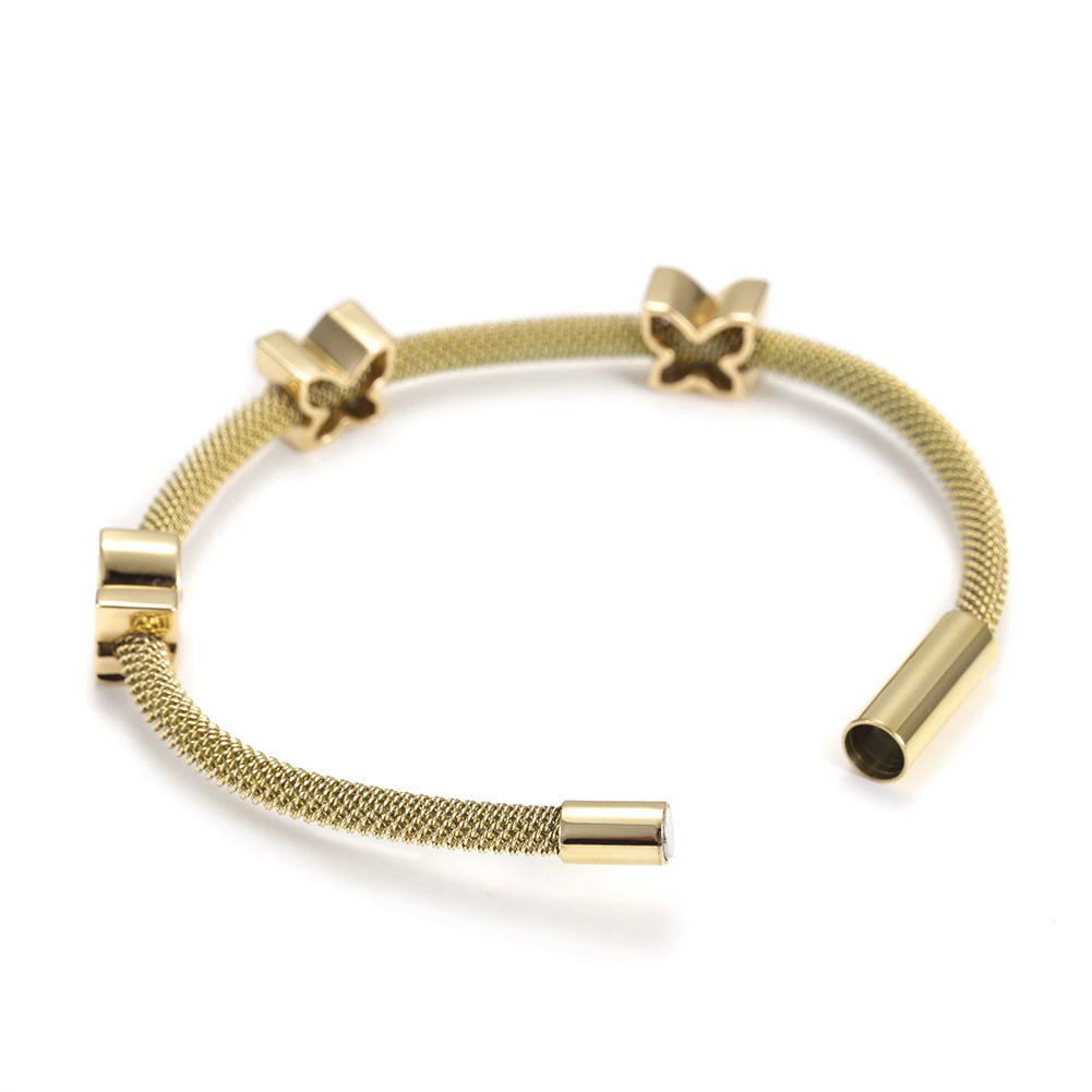 Cable Butterfly Bracelet-NSB1528ST