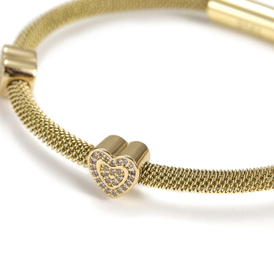 Cable Love Zircon Bracelet-NSB1530ST
