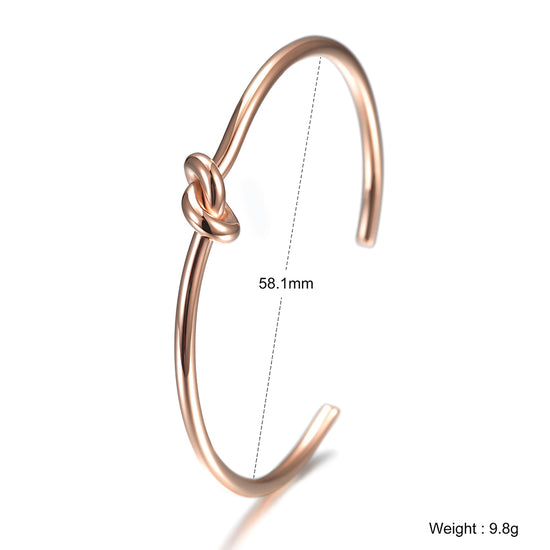 C-type Fried Dough Twists knot bracelet-NSB1557ST
