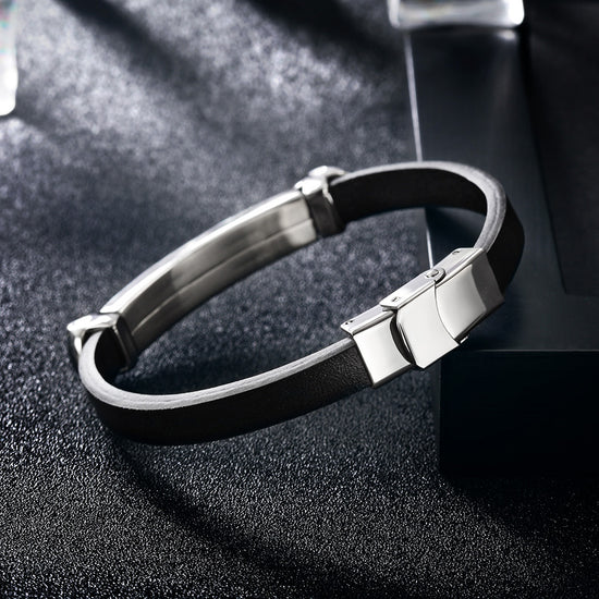 Silver Skull Bracelet-NSB1573ST
