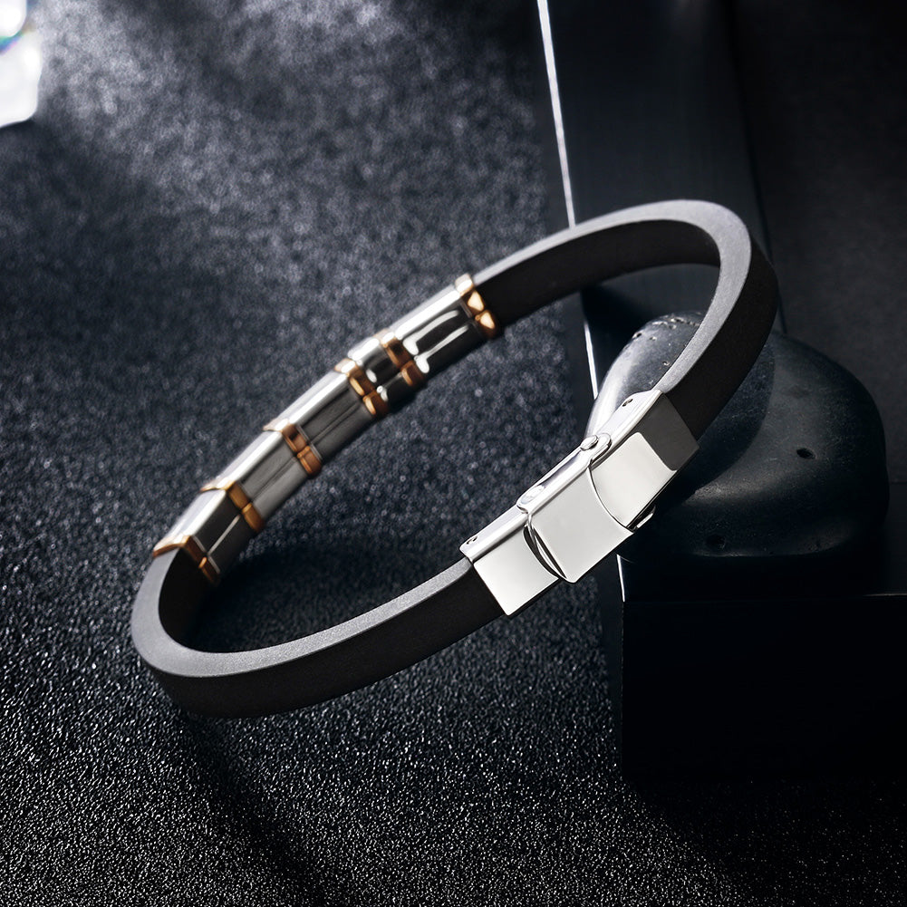 Stainless steel intermediate color bracelet-NSB1575ST