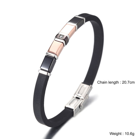 Stainless steel intermediate color bracelet-NSB1576ST