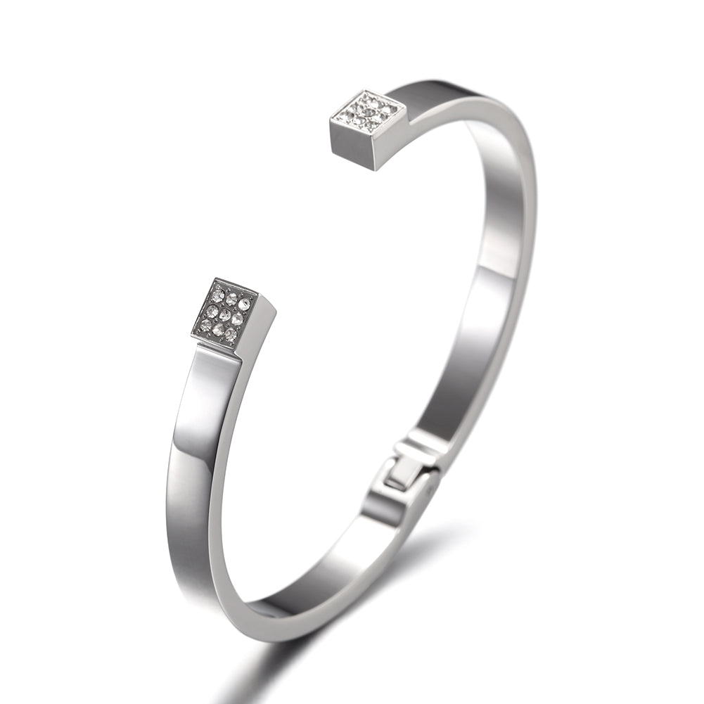 C-shaped Creative Smooth Bracelet-NSB1582ST