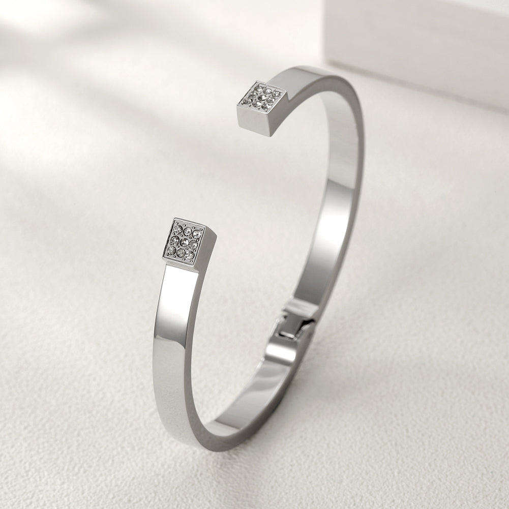 C-shaped Creative Smooth Bracelet-NSB1582ST