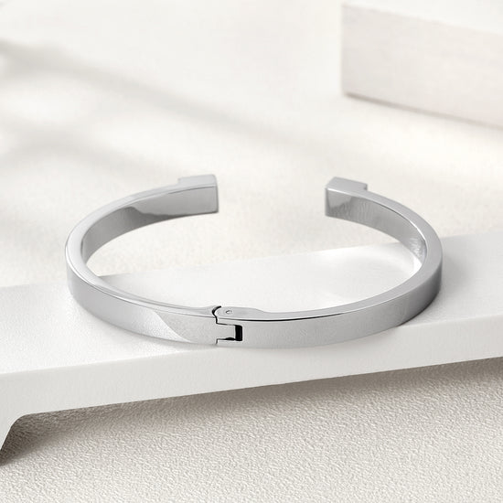 C-shaped Creative Smooth Bracelet-NSB1582ST