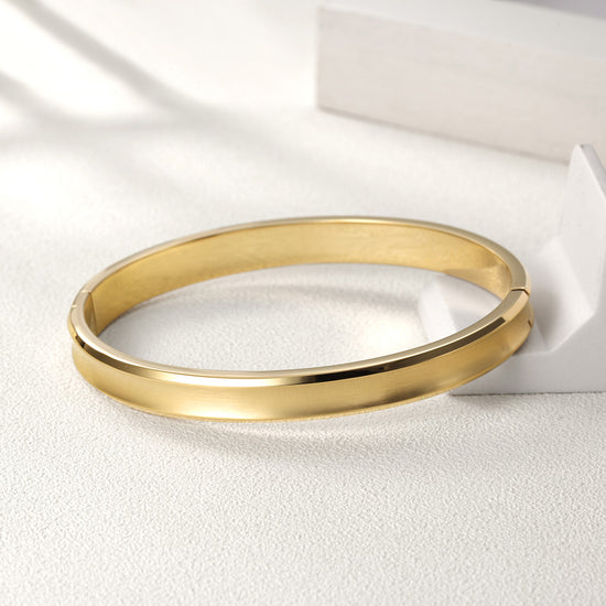 Simple glossy bracelet-NSB1584STL