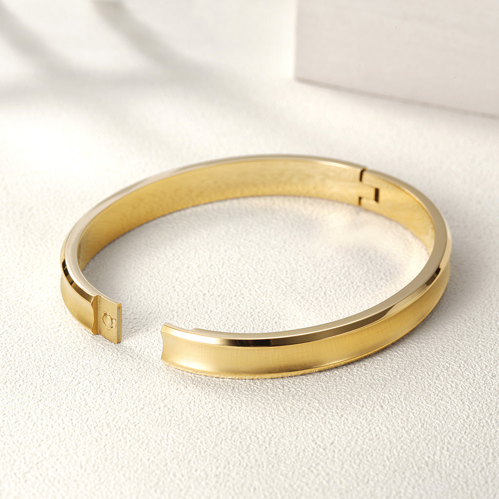 Simple glossy bracelet-NSB1584STL