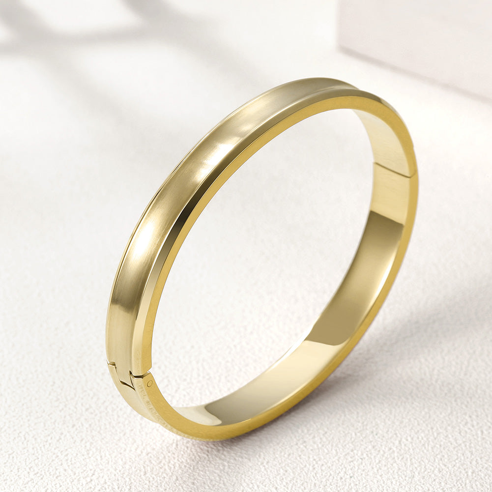 Simple glossy bracelet-NSB1584STM