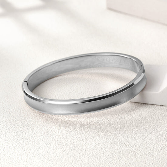 Simple glossy bracelet-NSB1584STM