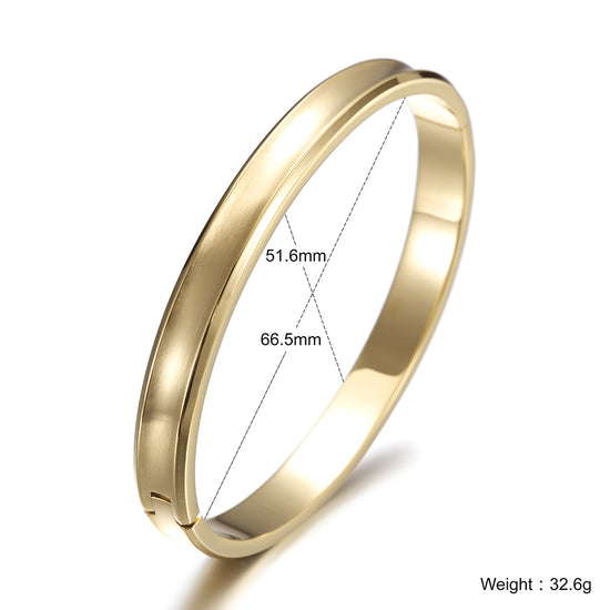 Simple glossy bracelet-NSB1584STL