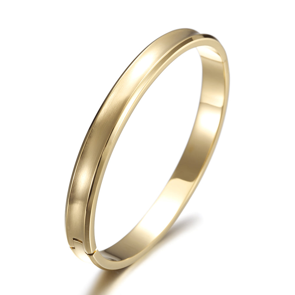 Simple glossy bracelet-NSB1584STM