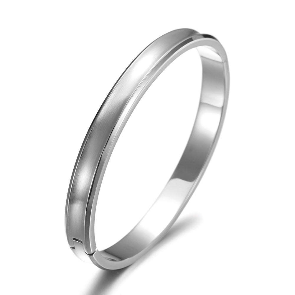 Simple glossy bracelet-NSB1584STM