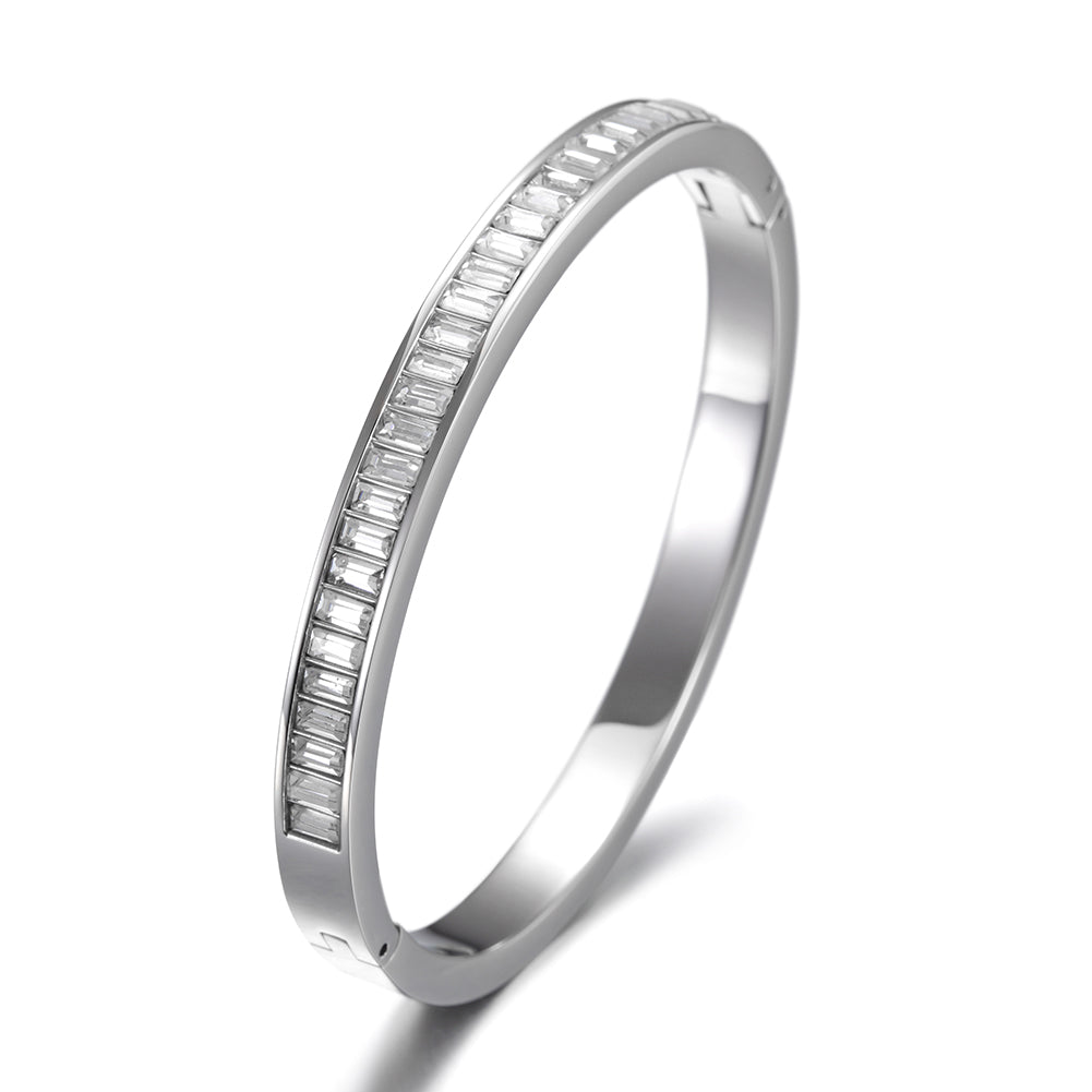 Silver Creative Zircon Bracelet-NSB1585ST