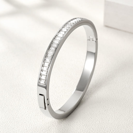 Silver Creative Zircon Bracelet-NSB1585ST