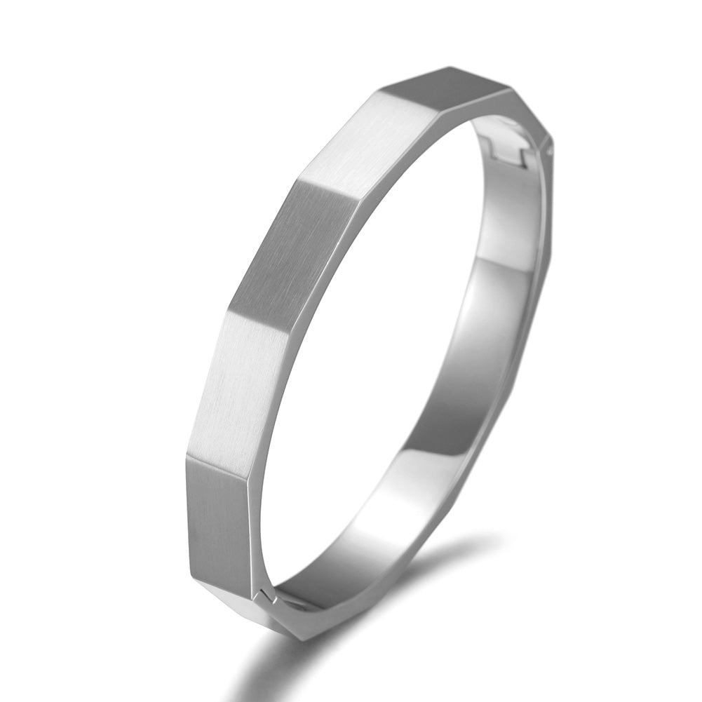 Polygonal Creative Smooth Bracelet-NSB1587ST