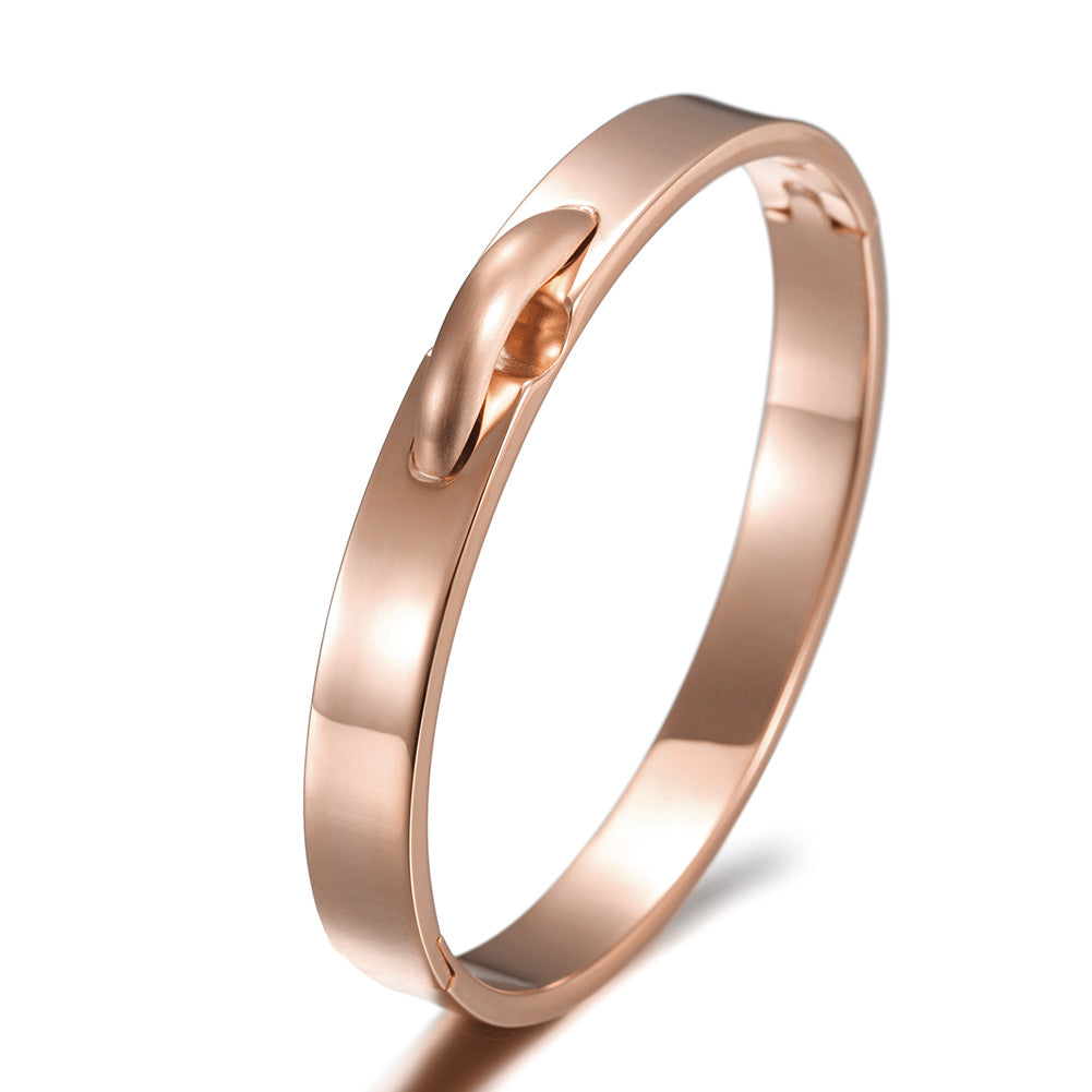 Stainless Steel Creative Smooth Bracelet-NSB1589ST