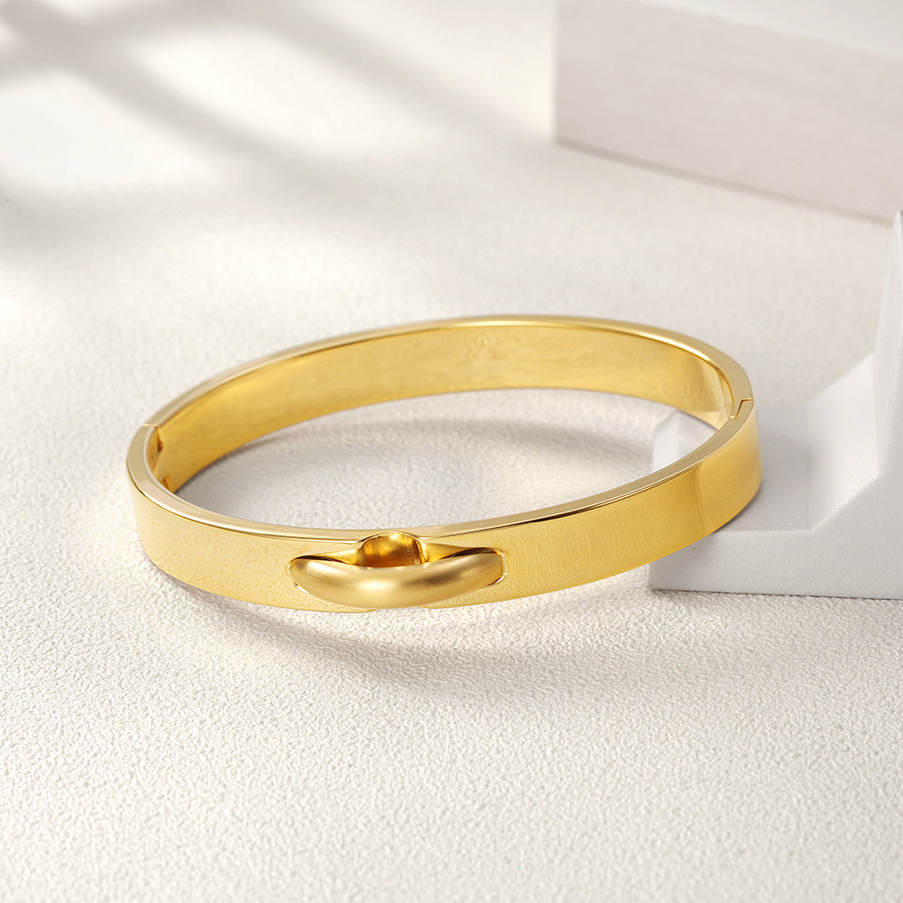 Stainless Steel Creative Smooth Bracelet-NSB1589ST