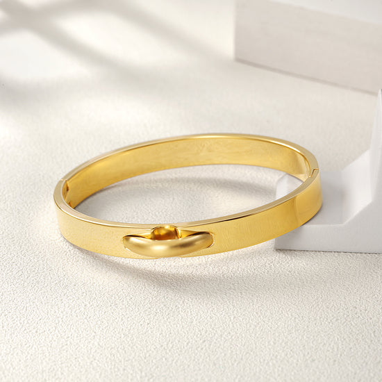 Stainless Steel Creative Smooth Bracelet-NSB1589ST