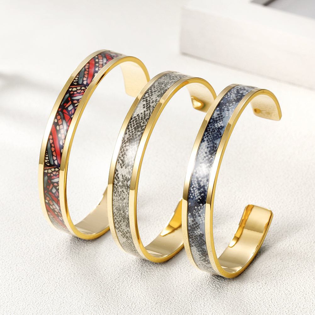C-shaped Creative Pattern Bracelet-NSB1591ST
