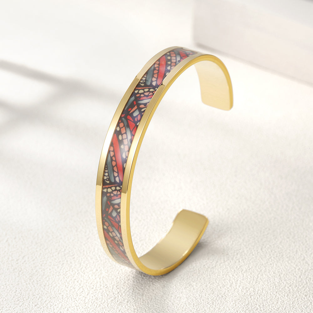 C-shaped Creative Pattern Bracelet-NSB1591ST