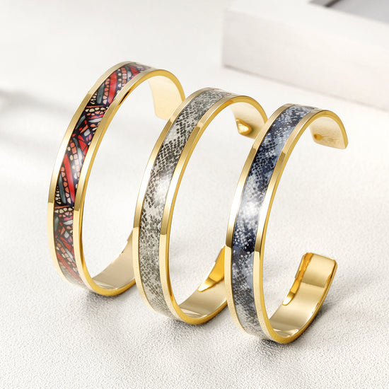 C-shaped Creative Pattern Bracelet-NSB1591ST