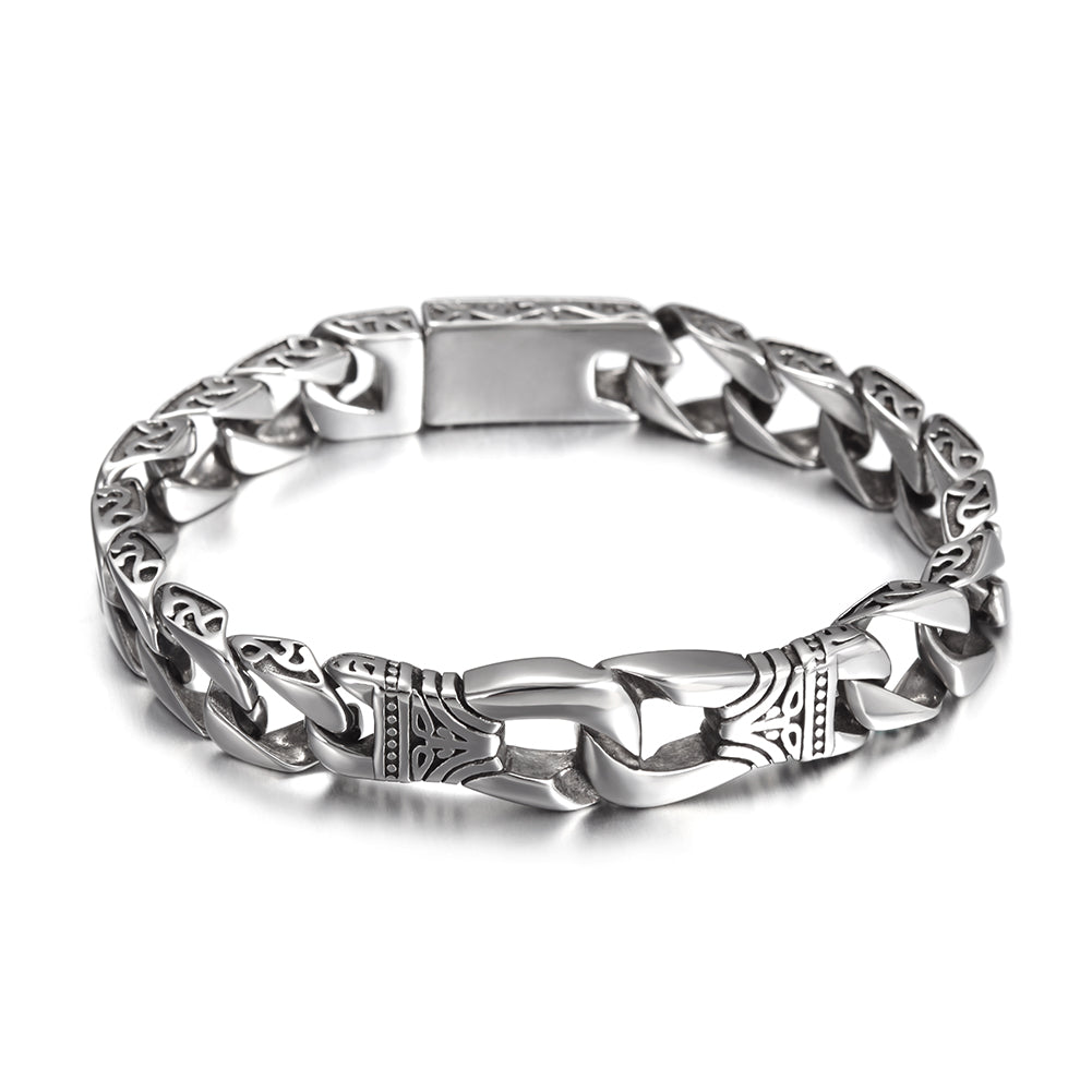 Silver hollow bracelet-NSB1595ST