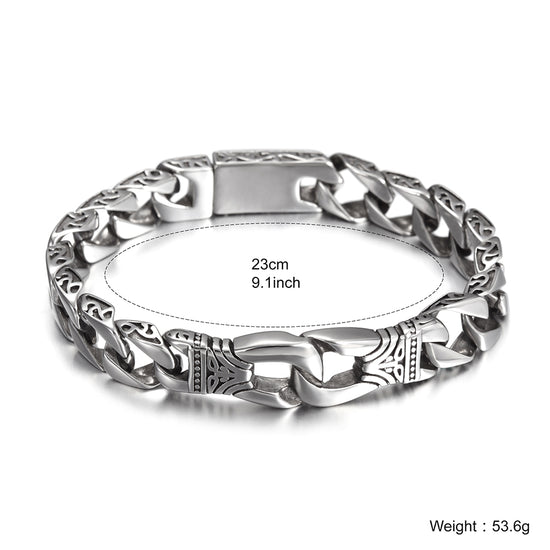Silver hollow bracelet-NSB1595ST