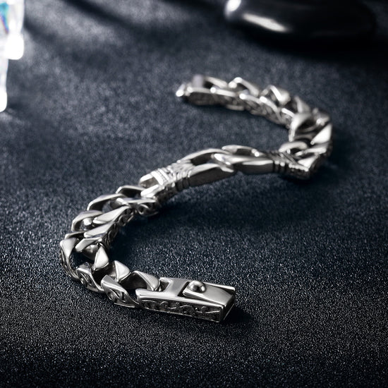 Silver hollow bracelet-NSB1595ST