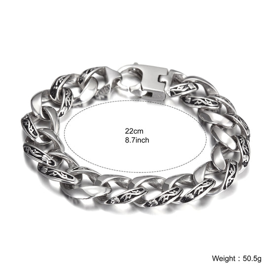 Silver hollow bracelet-NSB1597ST