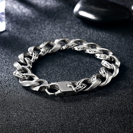 Silver hollow bracelet-NSB1597ST