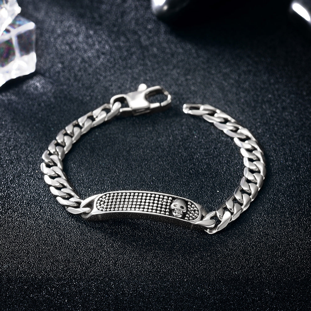Silver hollow bracelet-NSB1598ST