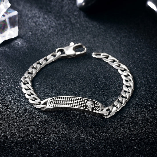 Silver hollow bracelet-NSB1598ST